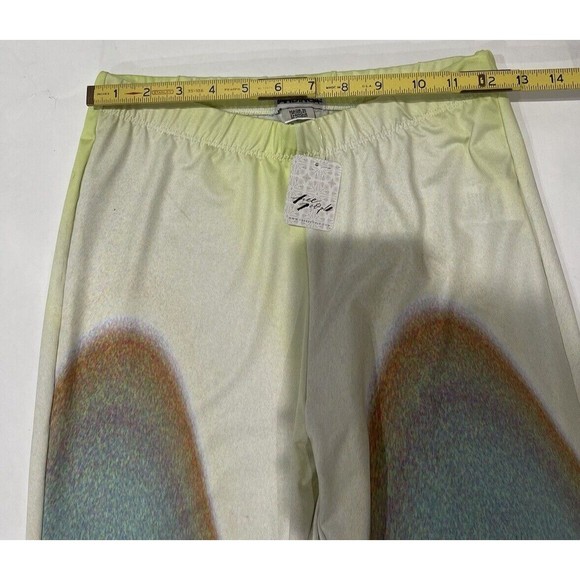 Free People Mandinga Otto Pant Flare Stretch Ombre Gray Aqua Orange Size M NWT - Picture 6 of 8